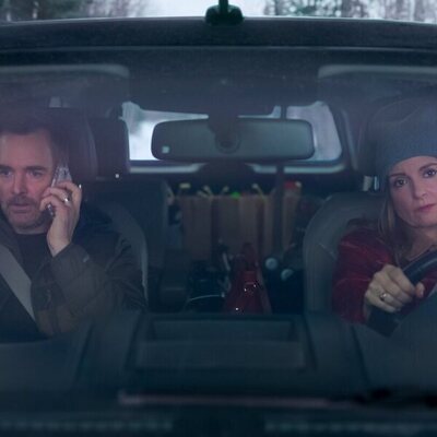 Tina Fey y Will Forte en 'Viaje a la nieve' de 'Las cuatro estaciones'
