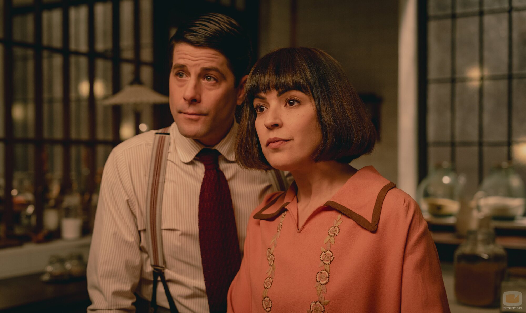 Verónica Sánchez y Luis Fernández 'Perla' en 'La oportunidad de Covadonga' de 'La Favorita 1922'