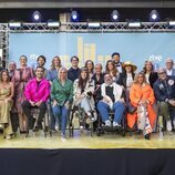 Equipo de 'La familia de la tele' en 'El gran desfile'