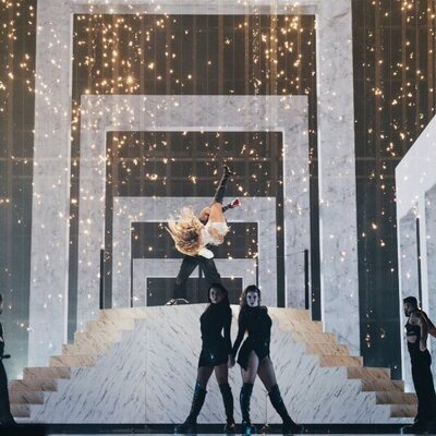 La pirueta de Melody en el ensayo para Eurovisión 2025