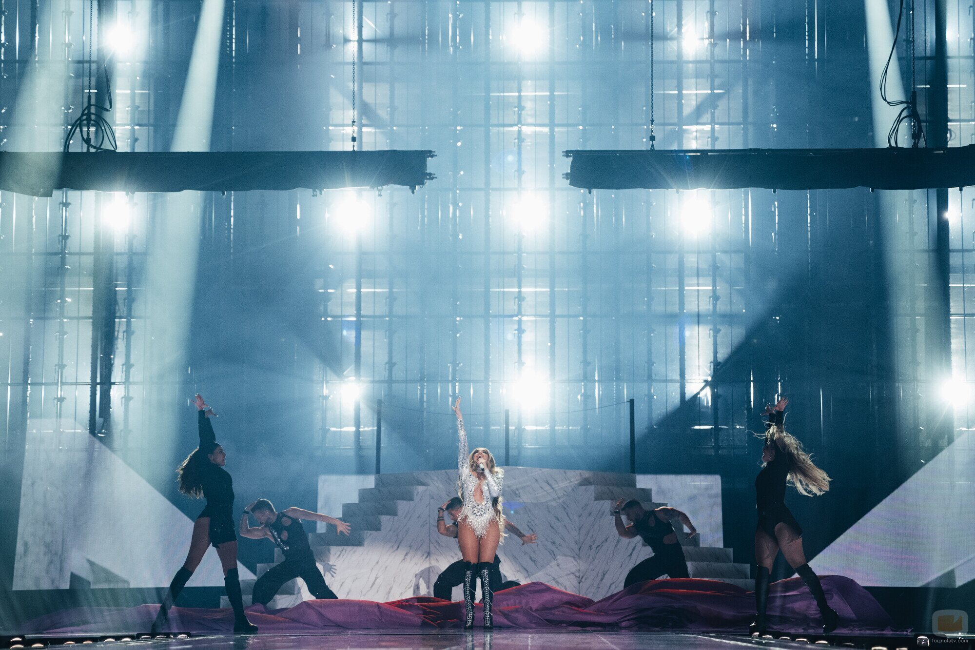 Ensayo de 'Esa diva' con Melody para Eurovisión 2025