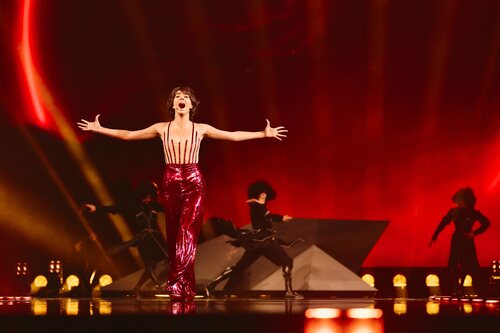 Mariam Shengelia (Georgia), en la Semifinal 2 de Eurovisión 2025 