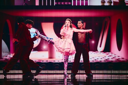 Laura Thorn (Luxemburgo), en la Semifinal 2 de Eurovisión 2025 