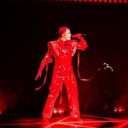 Red Sebastian (Bélgica), en la primera semifinal de Eurovisión 2025