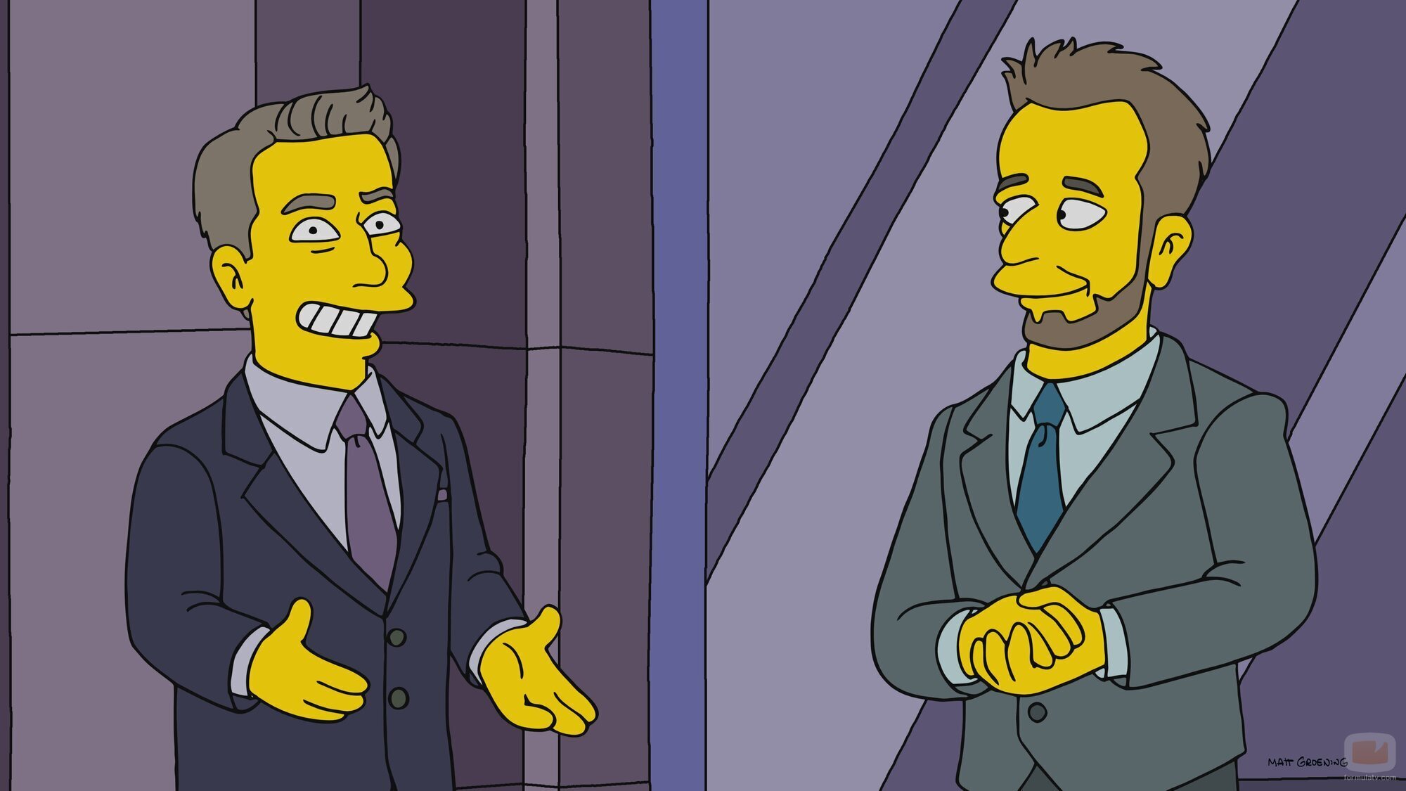 'La liga de Abe y Moe' de 'The Simpsons'