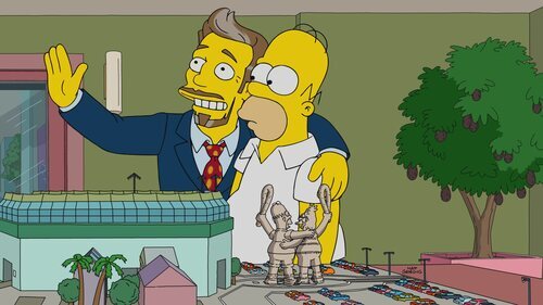 36x20 'Corazón lleno, piscina vacía' de 'Los Simpson'