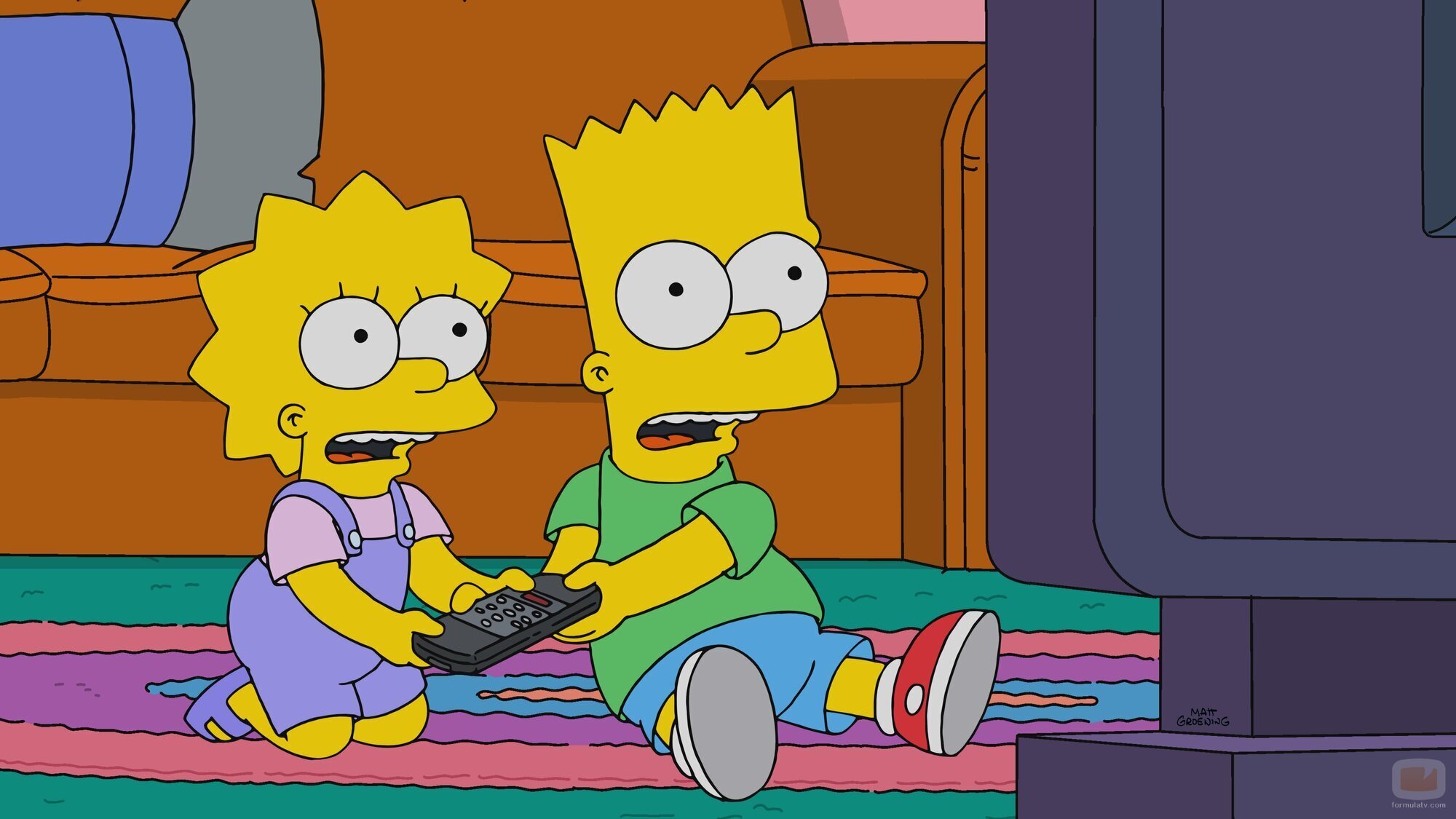 Still de 'Estranger Things' de 'The Simpsons'