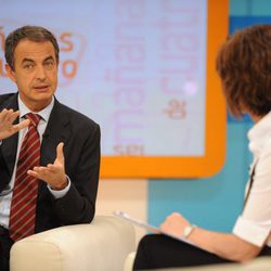 Jose Luis Rodríguez Zapatero entrevistado por Concha García Campoy