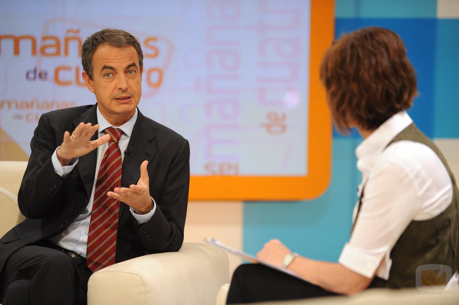 Jose Luis Rodríguez Zapatero entrevistado por Concha García Campoy