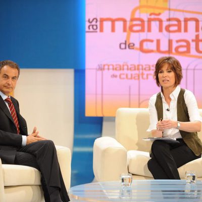 Jose Luis Rodríguez Zapatero en una entrevista con Concha García Campoy