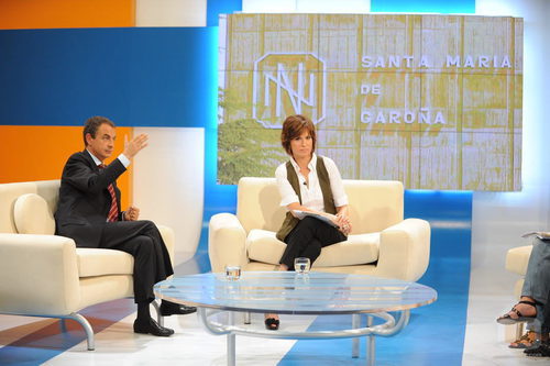 Jose Luis Rodríguez Zapatero con Concha García Campoy