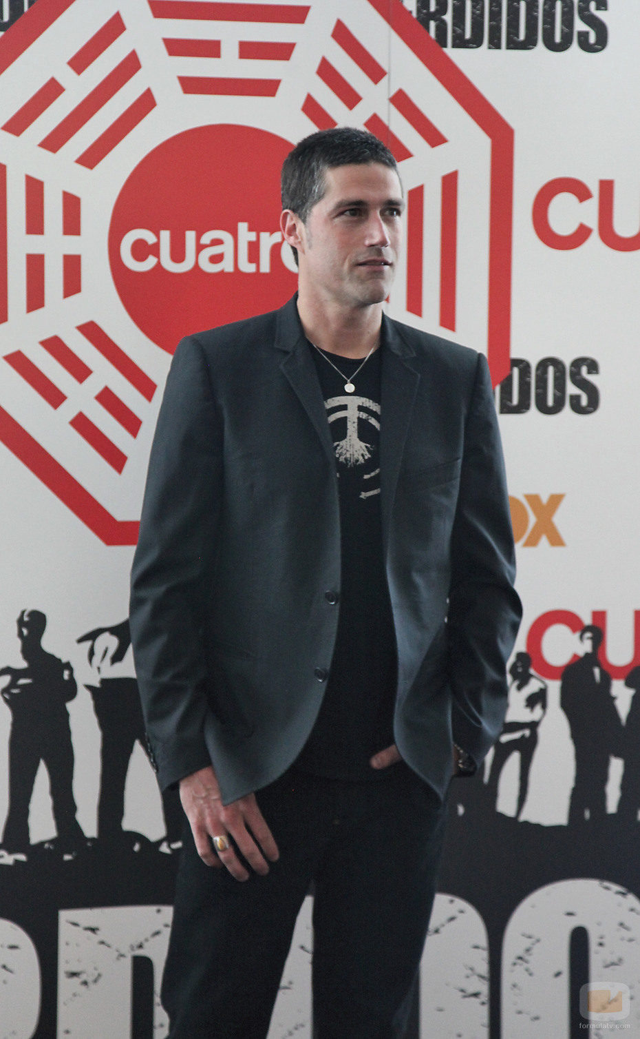 Matthew Fox de promoción de 'Lost'