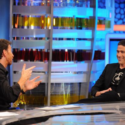 Matthew Fox en su visita a 'El Hormiguero' con Pablo Motos