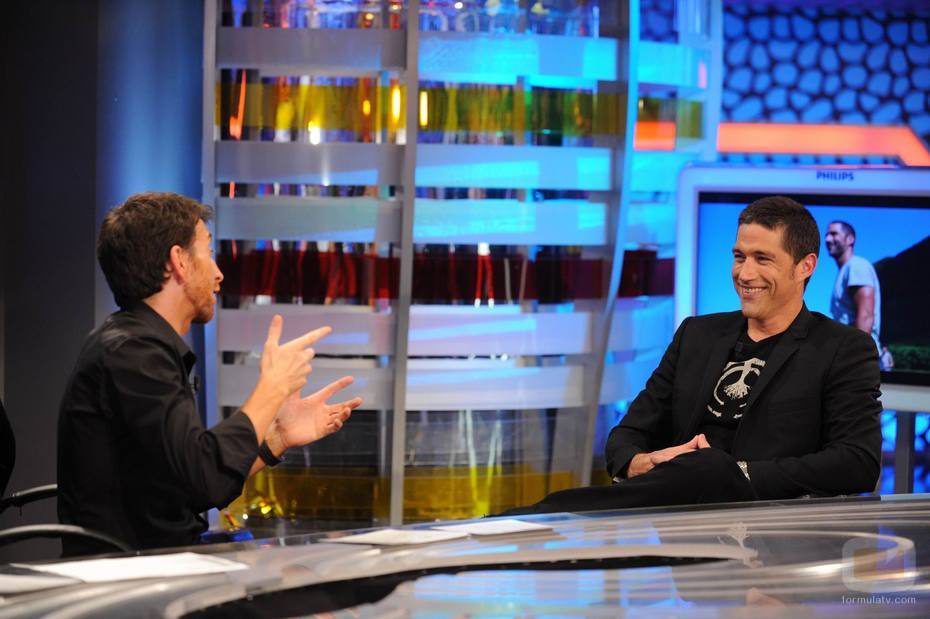 Matthew Fox en su visita a 'El Hormiguero' con Pablo Motos