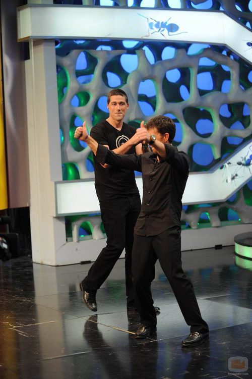 Matthew Fox baila con Pablo Motos en 'El Hormiguero'
