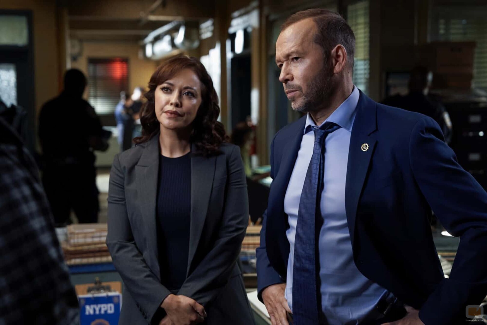 Donnie Wahlberg y Marisa Ramirez en la temporada 13 y el capítulo 04 de 'Blue Bloods'