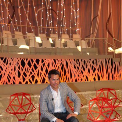 Daniel Domenjó en el plató de 'El Topo', el nuevo programa de Mediaset