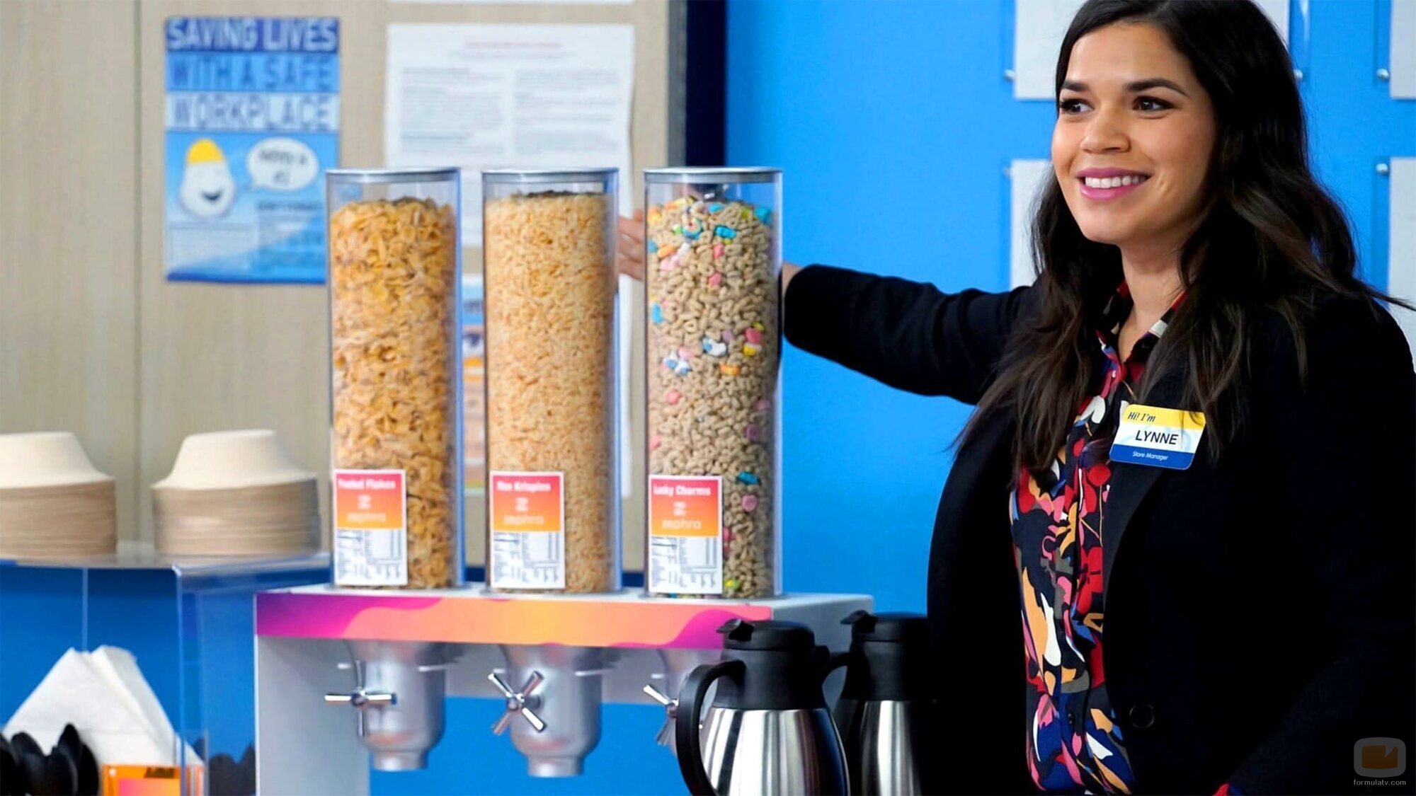 America Ferrera en 'Bufé de cereales' de 'Superstore'