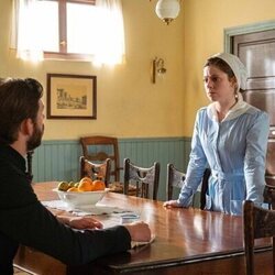 Sara Molina y Daniel Schröder en 4x123 titulado 'Miércoles 11 de junio de 2025' de 'La promesa'