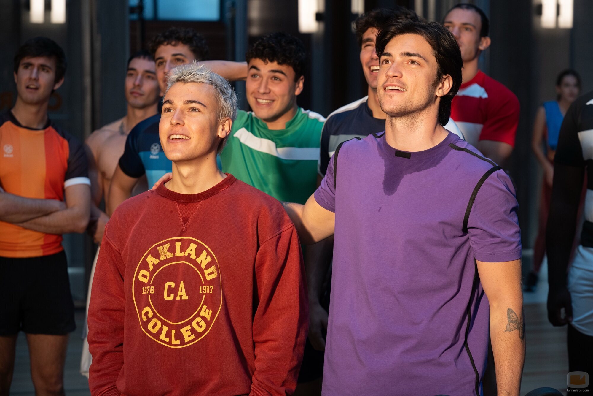 Martí Cordero y Juan Perales en 1x07 titulado 'Se llaman tácticas' de 'Olympo'