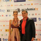 Sandra Ibarra y Juan Ramón Lucas juntos en los Premios de la Academia TV