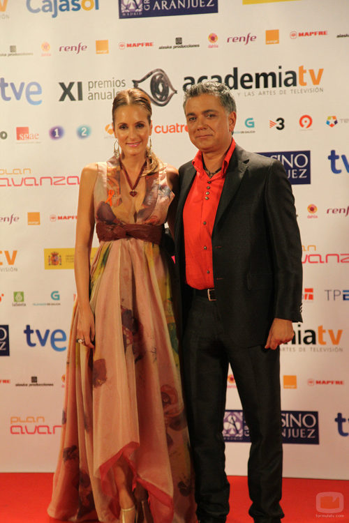 Sandra Ibarra y Juan Ramón Lucas juntos en los Premios de la Academia TV