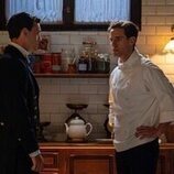 Xavi Lock y Enrique Fortún en el 4x130 de 'La promesa'