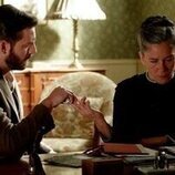 Marga Martínez y Daniel Schröder en el 4x136 de 'La promesa'