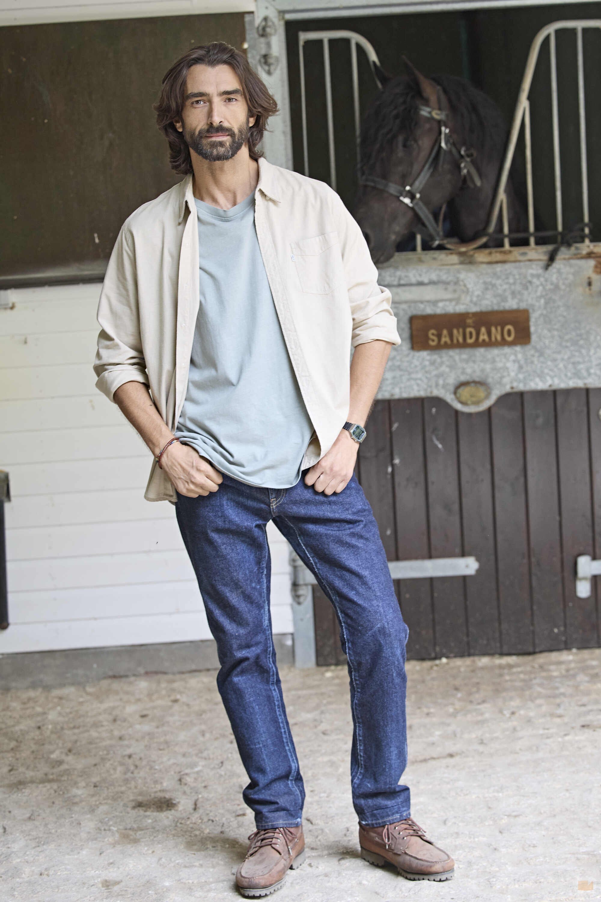 Aitor Luna, en la presentación de 'Pura sangre'