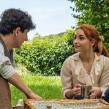 Álvaro Quintana y Sara Font en 4x152 titulado 'Martes 29 de julio de 2025' de 'La promesa'