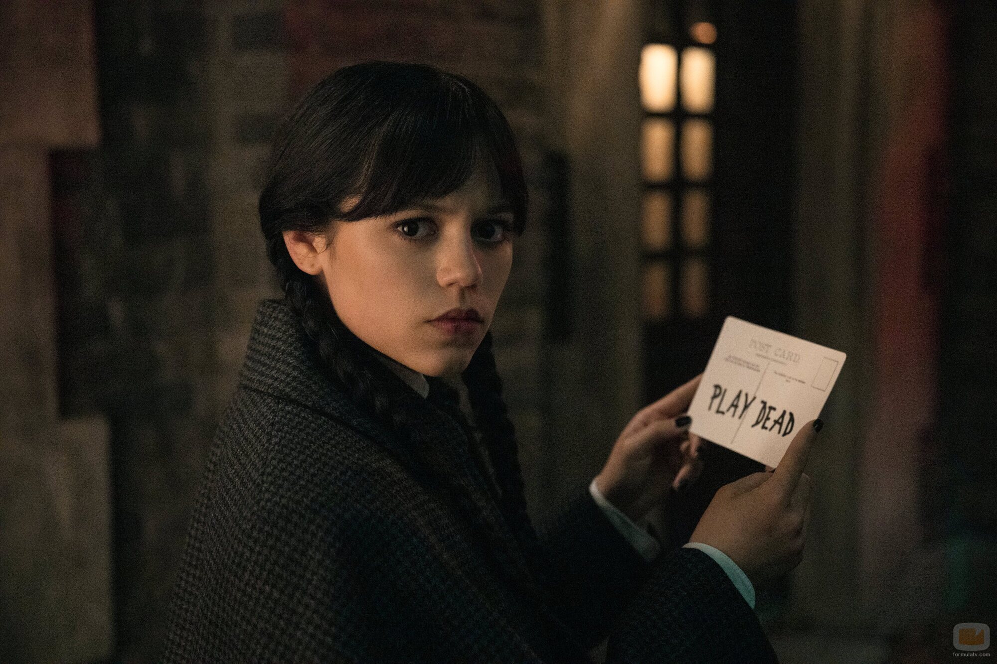 Still de Jenna Ortega en 2x02 titulado 'Más vale diablo triste que conocido' de 'Miércoles'