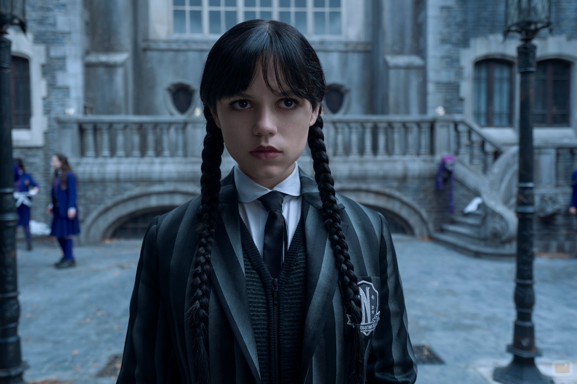 Still de Jenna Ortega en la temporada 2 y el capítulo 02 de 'Miércoles'