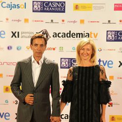 Imanol Arias y Ana Duato durante la Gala de los Premios de la Academia de TV