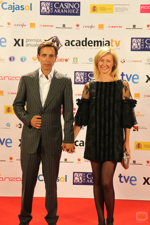 Imanol Arias y Ana Duato durante la Gala de los Premios de la Academia de TV