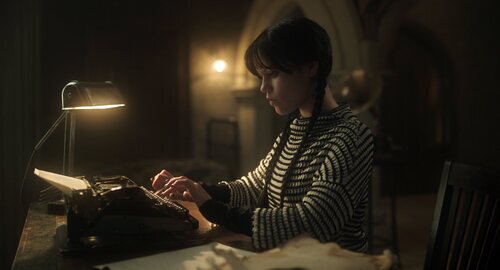 Jenna Ortega en la temporada 2 y el capítulo 05 de 'Miércoles'