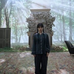 Imagen de Jenna Ortega en la temporada 2 y el capítulo 05 de 'Miércoles'