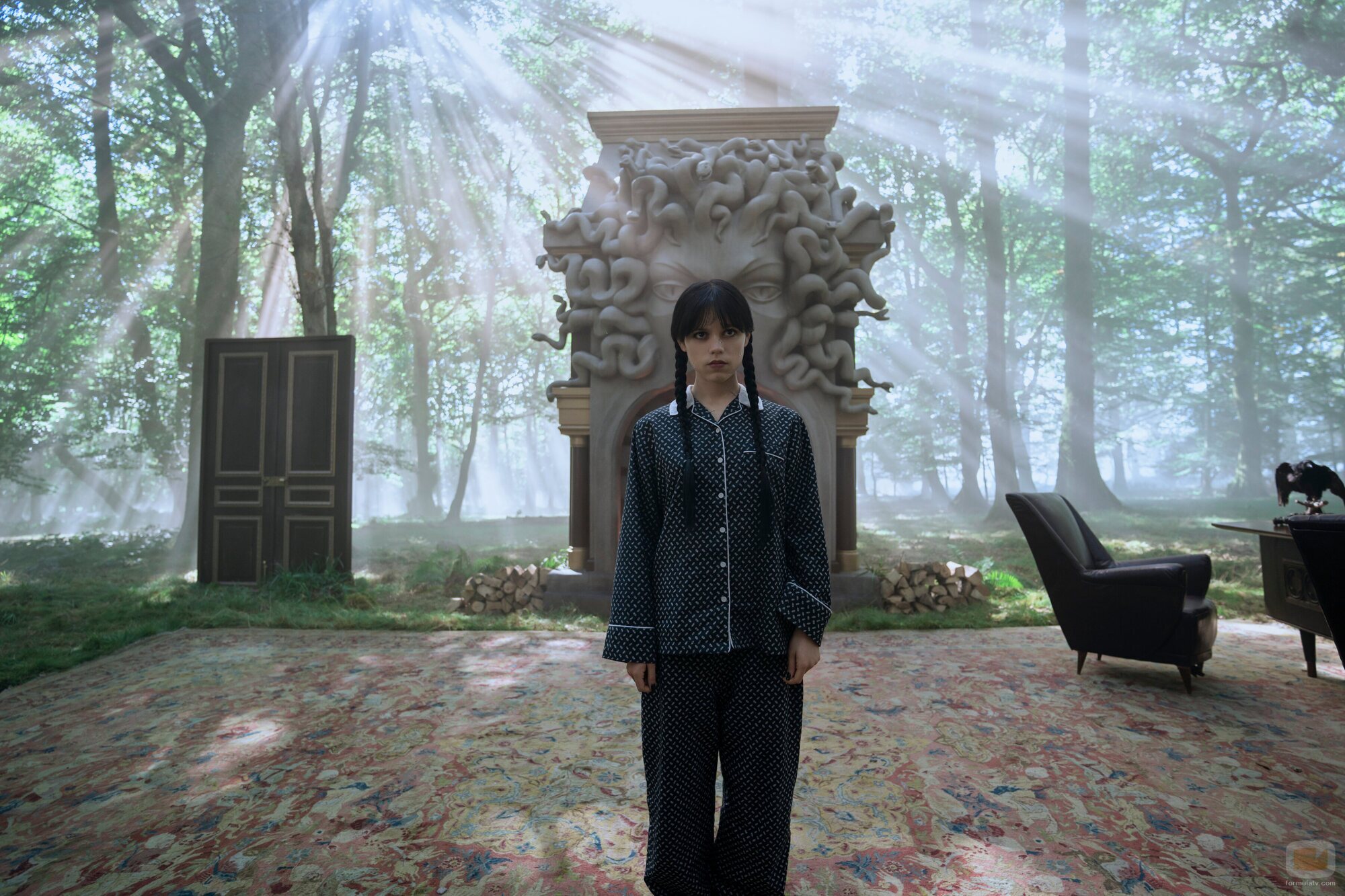Imagen de Jenna Ortega en la temporada 2 y el capítulo 05 de 'Miércoles'