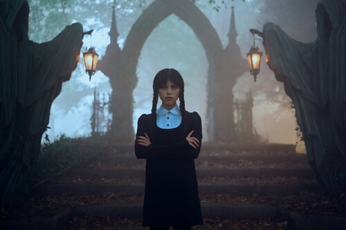 Jenna Ortega en 'Entristécete a ti misma' de 'Wednesday'