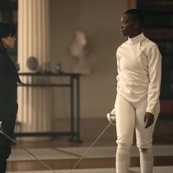 Jenna Ortega y Joy Sunday en la temporada 2 y el capítulo 07 de 'Miércoles'