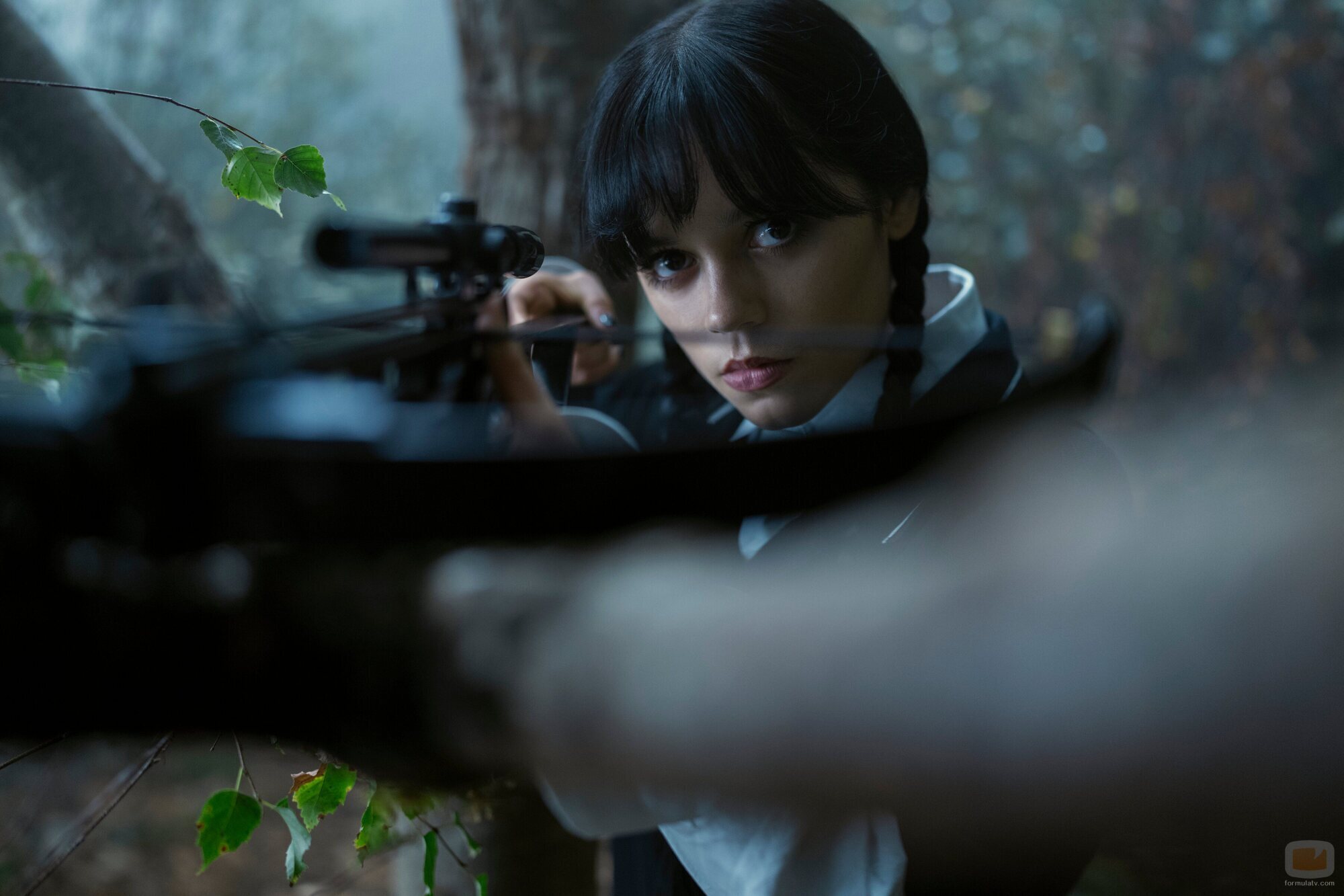 Jenna Ortega en 2x08 titulado 'Que empiece la tristeza' de 'Miércoles'