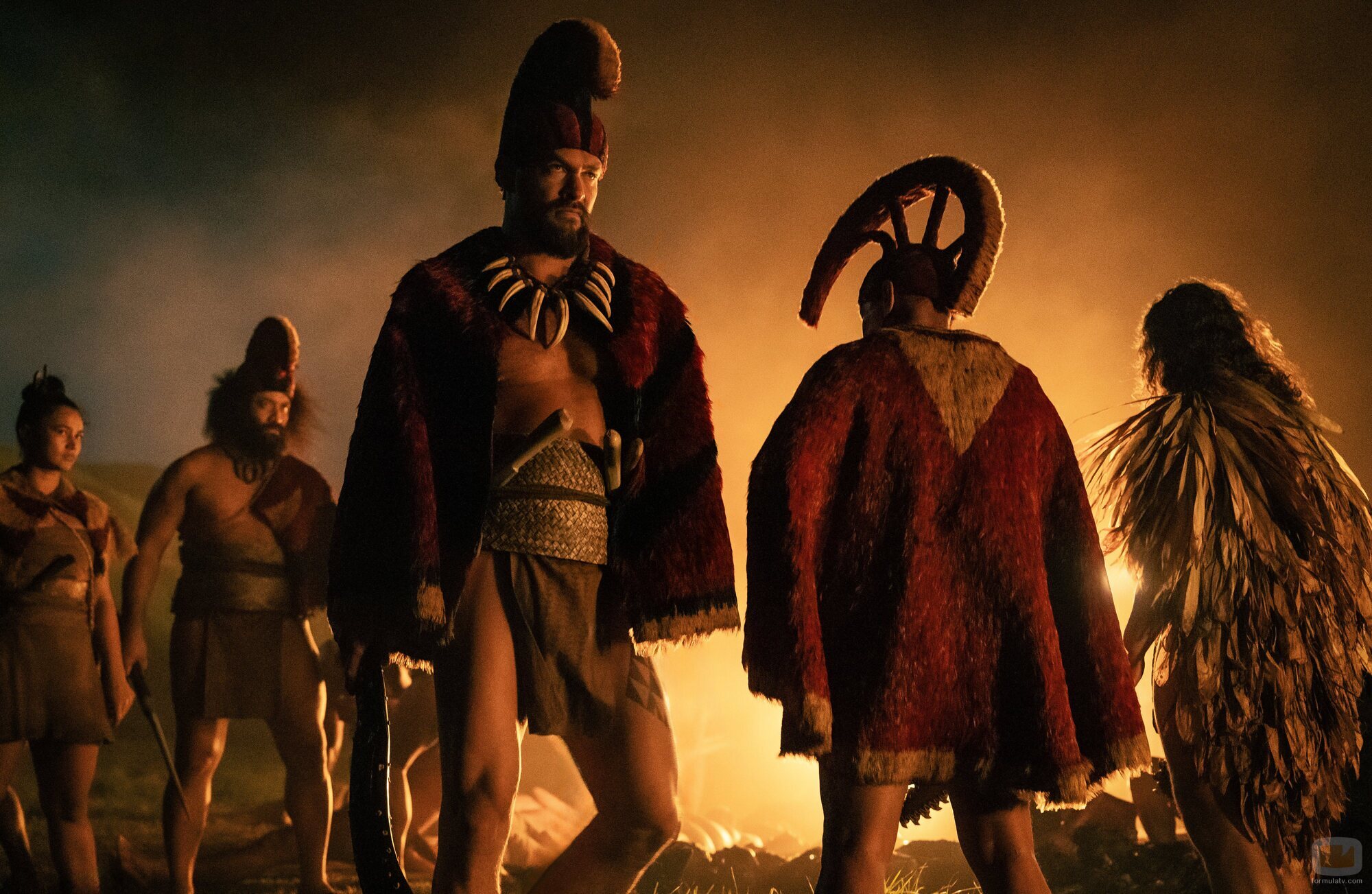 Imagen de Jason Momoa en el 1x01 de 'El gran guerrero'