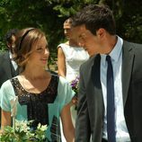 Sara y Aitor en la boda de Pepa y Silvia