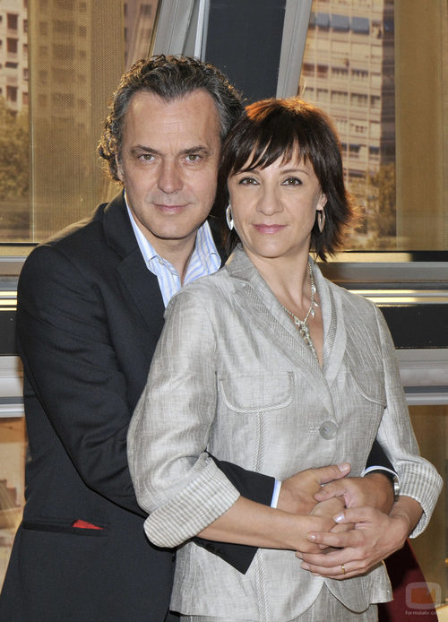José Coronado y Blanca Portillo en la presentación de la segunda temporada de 'Acusados'