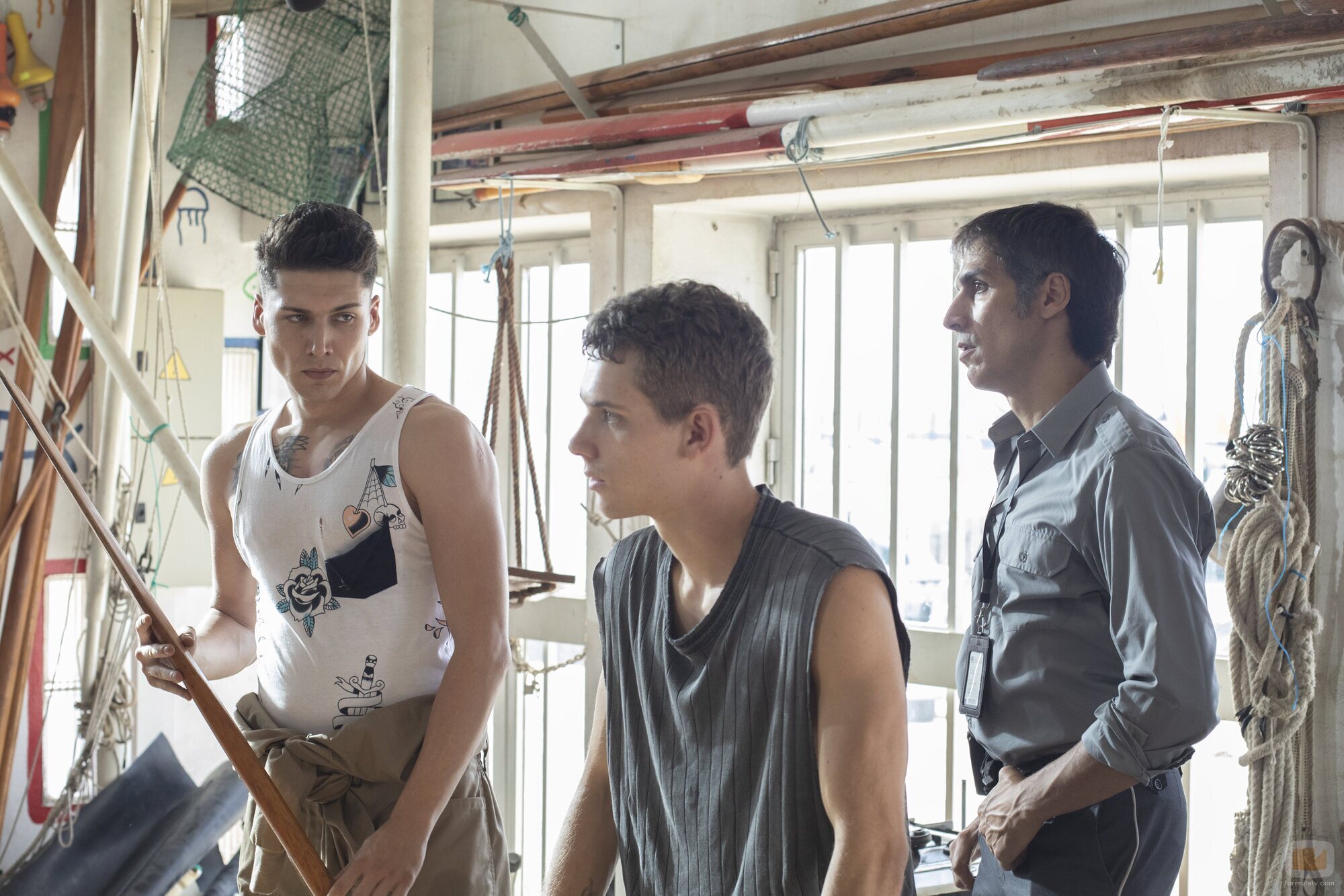 Hugo Welzel y Pablo Louazel en 'Saray' de 'Mar afuera'