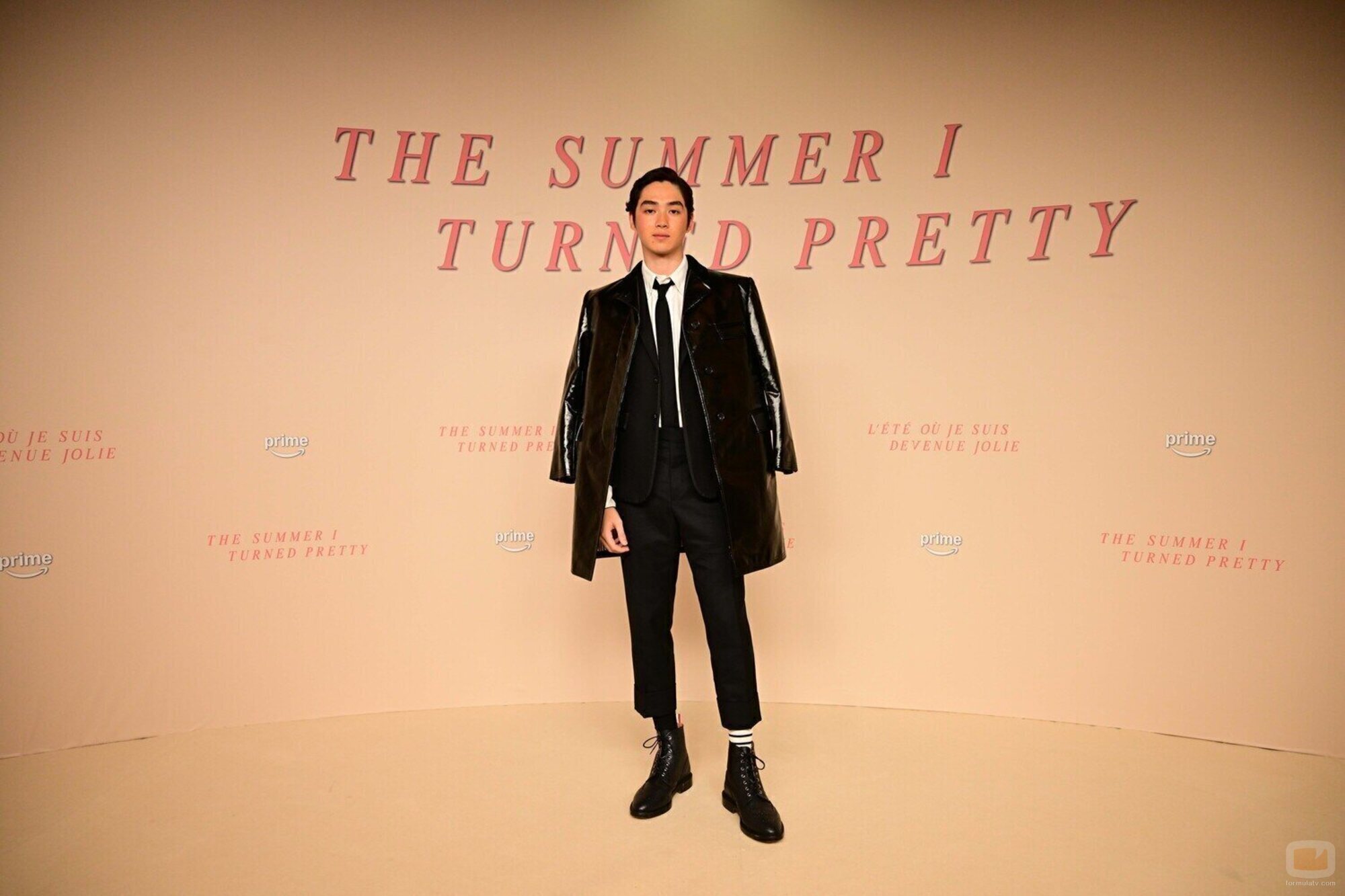 Sean Kaufman, en el photocall en Première del final de 'El verano que me enamoré' en París
