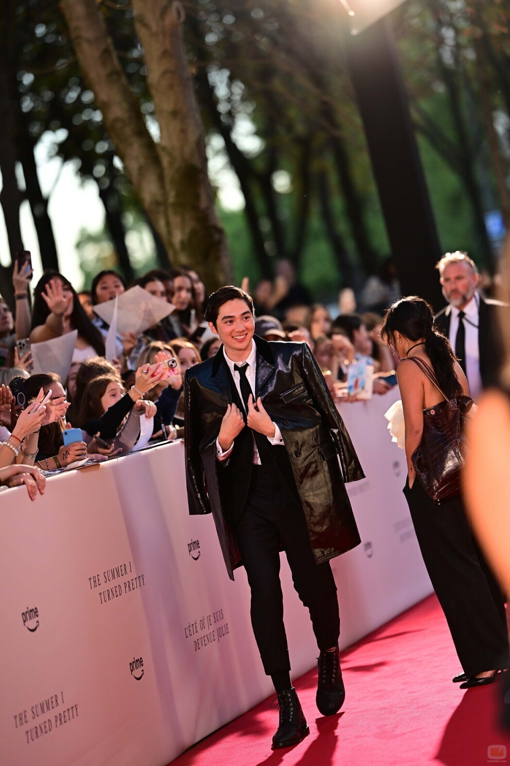 Sean Kaufman en Première del final de 'El verano que me enamoré' en París