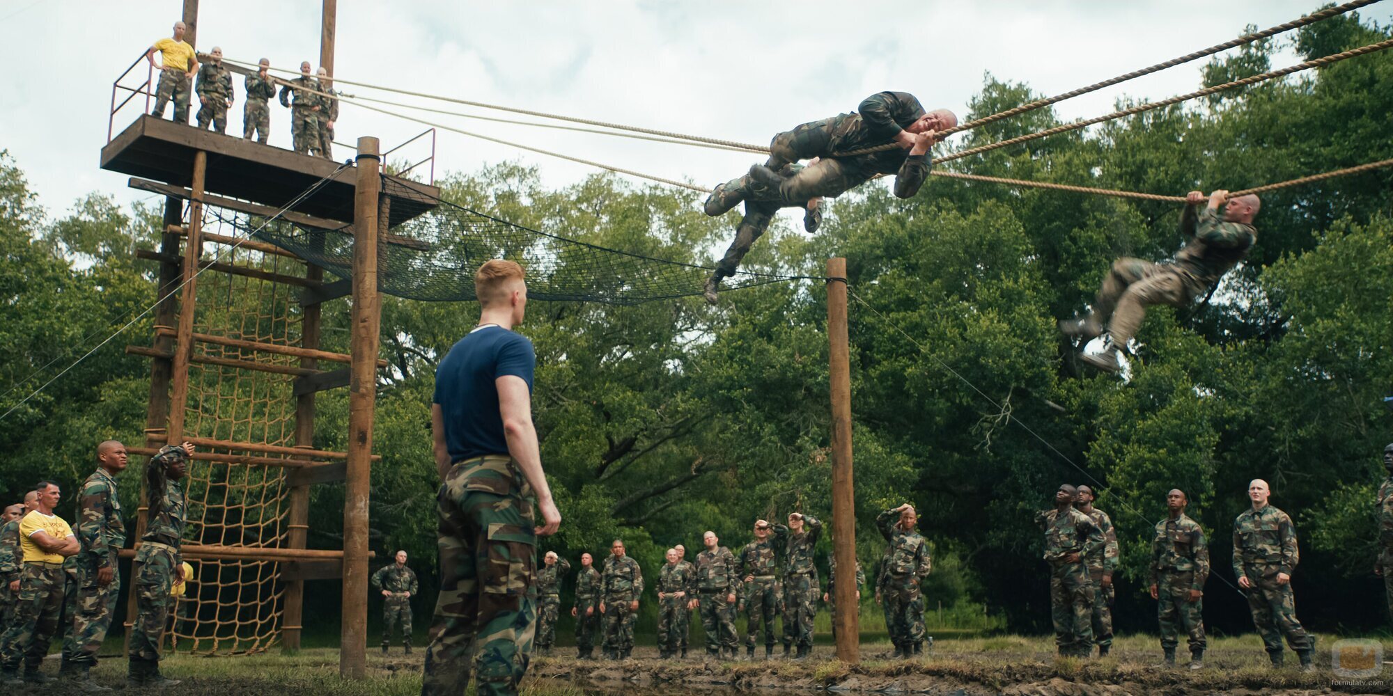 Kieron Moore y Brandon Tyler Moore en el 1x03 de 'Reclutas'