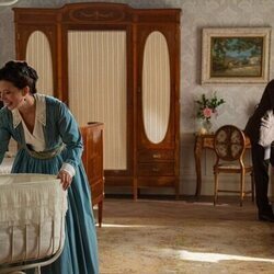 Amparo Piñero y Ibrahim Al Shami J. en 4x207 titulado 'Jueves 16 de octubre de 2025' de 'La promesa'