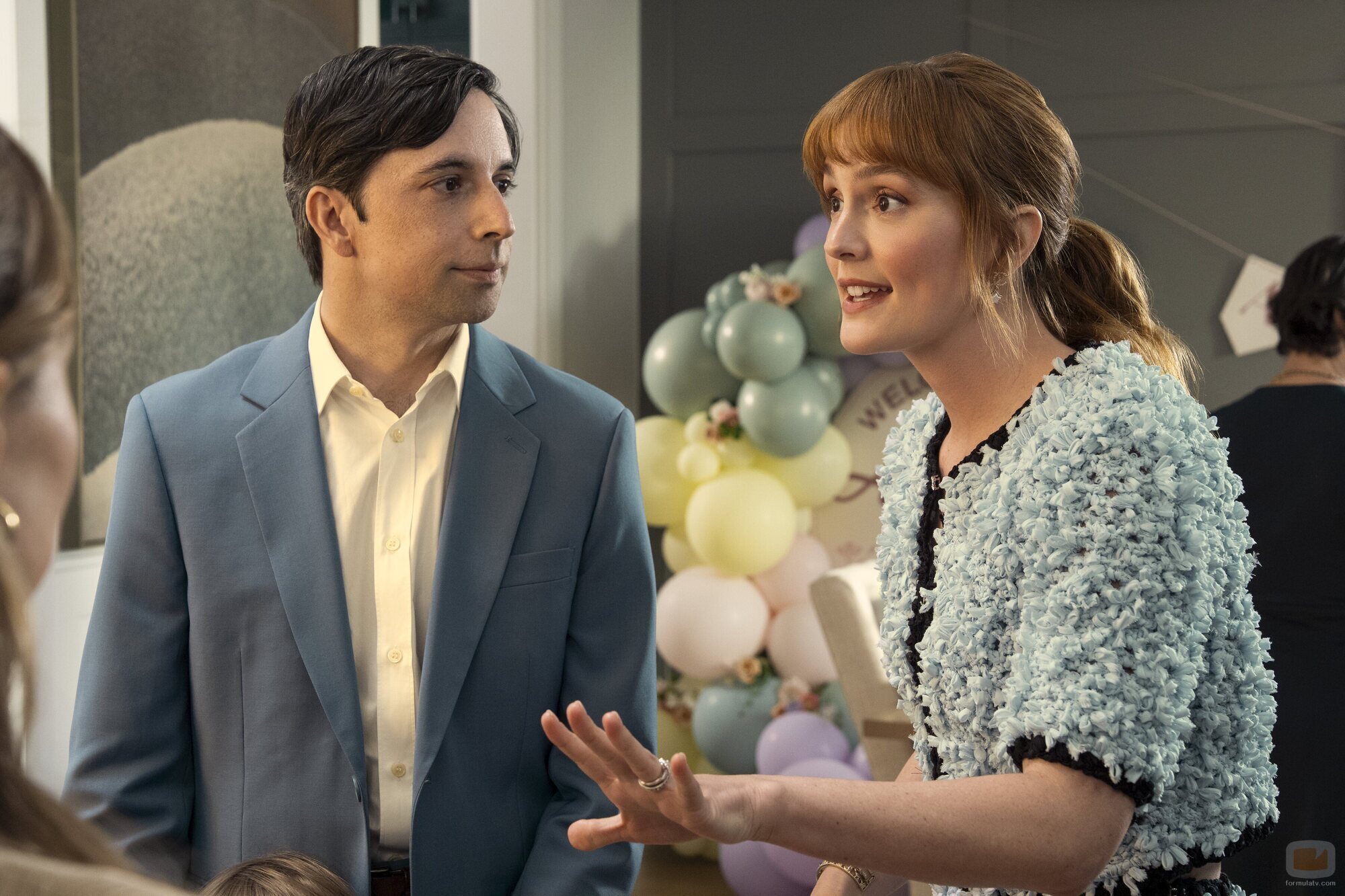 Escena de Leighton Meester en 'Abby Granizados' de 'Nadie quiere esto'