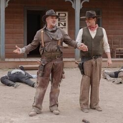 Luis Merlo y Adrià Collado en 'Una ciudad sin ley, un mormón mojón y un saloon a doble altura' de 'La que se avecina'